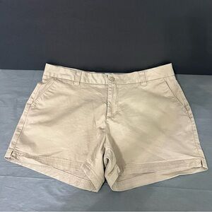Magellan Outdoors Women's Khaki Flat Front Shorts